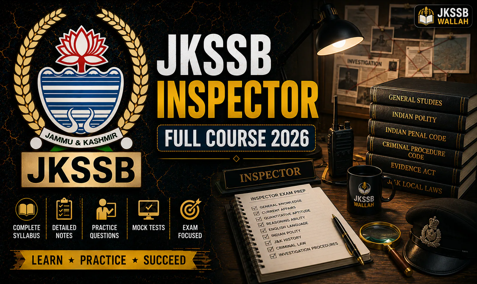 JKSSB Inspector Full Course