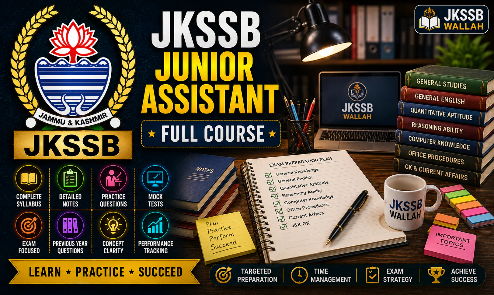 JKSSB Junior Assistant Full Course