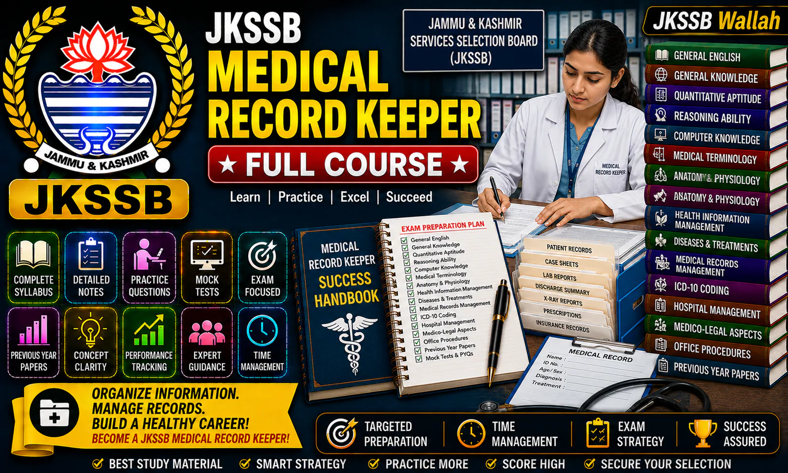 JKSSB Medical Record Keeper Full Course