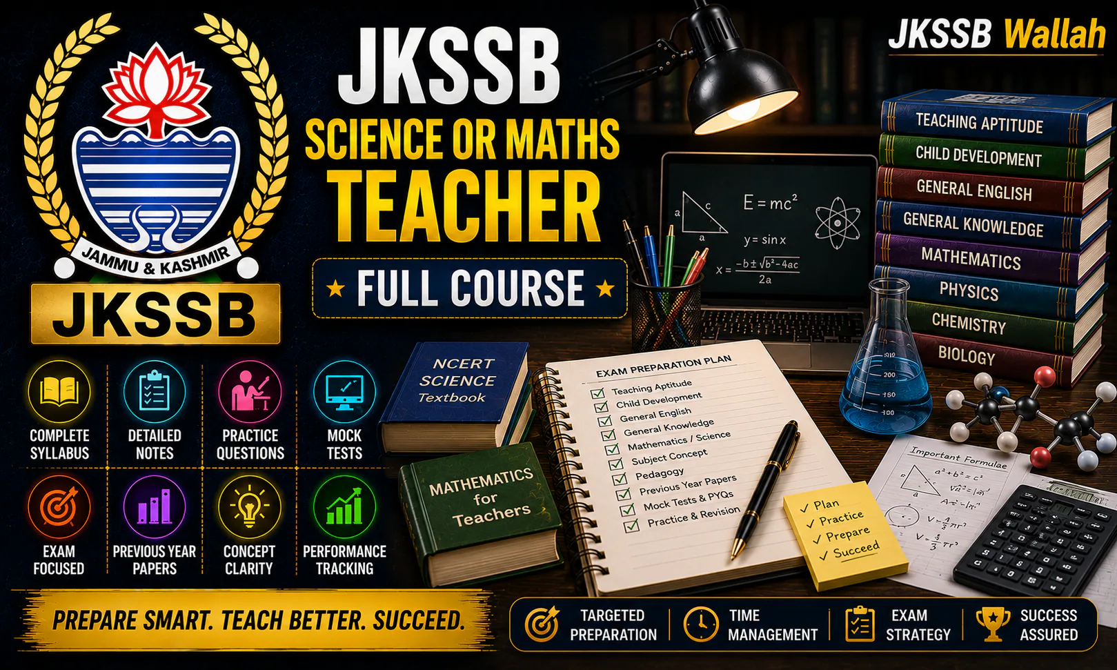 JKSSB Science or Maths Teacher Full Course
