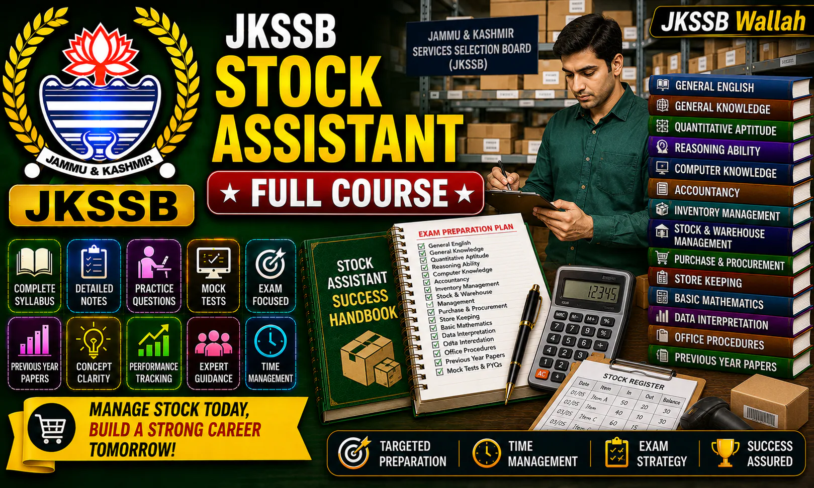 JKSSB Stock Assistant Full Course