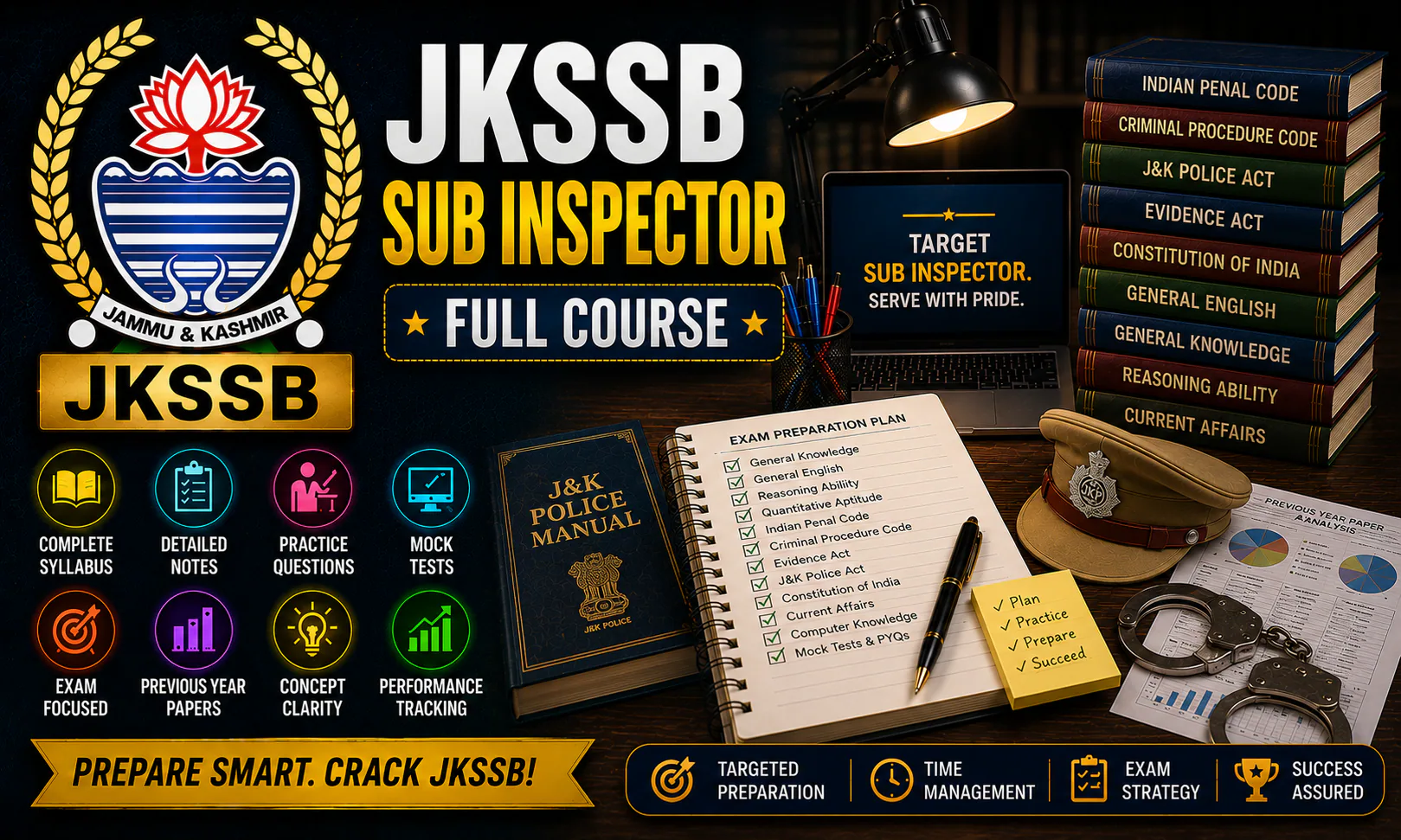 JKSSB Sub Inspector Full Course